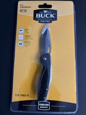 New Buck Kingsman 311 Knife Liner Lock Sealed in Package Hunter Outdoor 2.75”